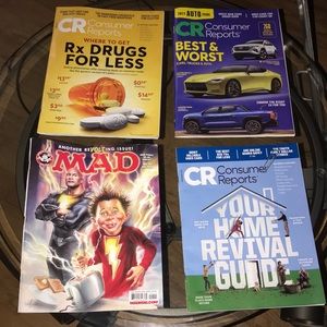 Magazine bundle consumer reports mad magazine